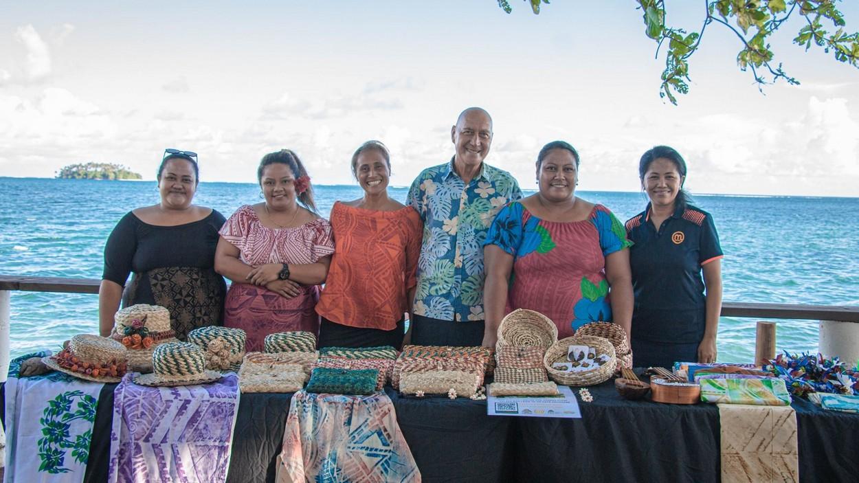 Women Entrepreneurs with their Products. Photo credit: Samoa Observer