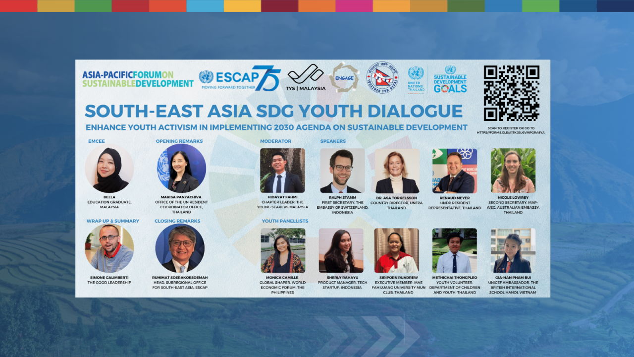 APFSD Side event - South-East Asia SDG Youth Dialogue: Enhance Youth Activism in Implementing 2030 Agenda on Sustainable Development