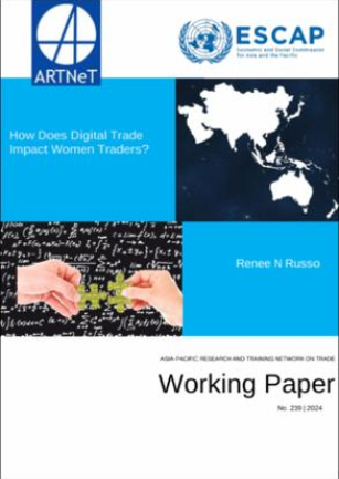 How does digital trade impact women traders?