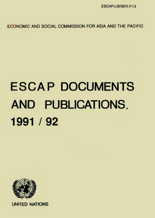 ESCAP documents and publications, 1991/92