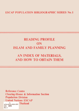 Reading profile on Islam and family planning : an index of materials, and how to obtain them