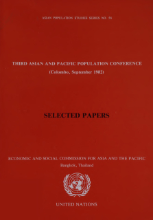 Third Asian and Pacific Population Conference, Colombo, September 1982 : selected papers