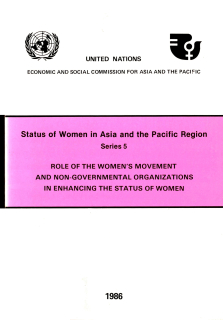 Role of the women’s movement and non-governmental organizations in enhancing the status of women