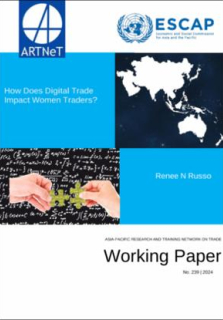 How does digital trade impact women traders?