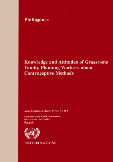 Knowledge and attitudes of grassroots family planning workers about contraceptive methods – Philippines
