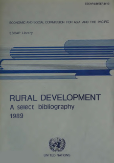 Rural development : a select bibliography, 1989