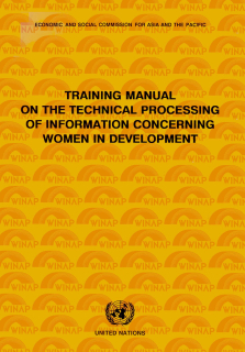 Training manual on the technical processing of information concerning women in development