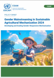 Gender mainstreaming in sustainable agricultural mechanization 2024 : developing and scaling gender-responsive mechanization