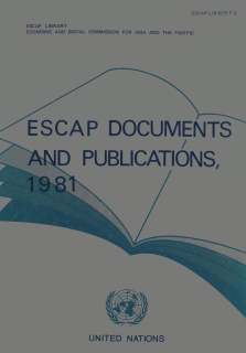ESCAP documents and publications, 1981