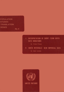 Population studies translation series No. 4