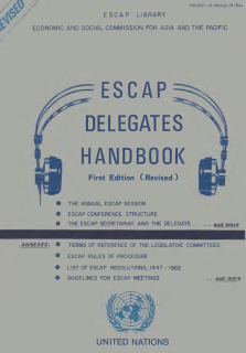 ESCAP delegates handbook : basic facts about ESCAP and the United Nations system