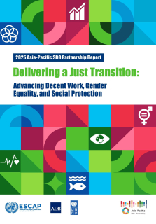 Delivering a just transition : advancing decent work, gender equality, and social protection