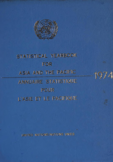 Statistical yearbook for Asia and the Pacific 1974