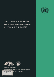 Annotated bibliography on women in development in Asia and the Pacific