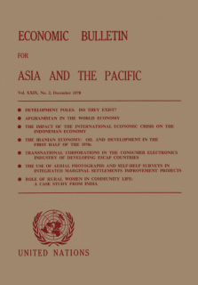 Economic Bulletin for Asia and the Pacific. Vol. XXIX, No. 2, December 1978